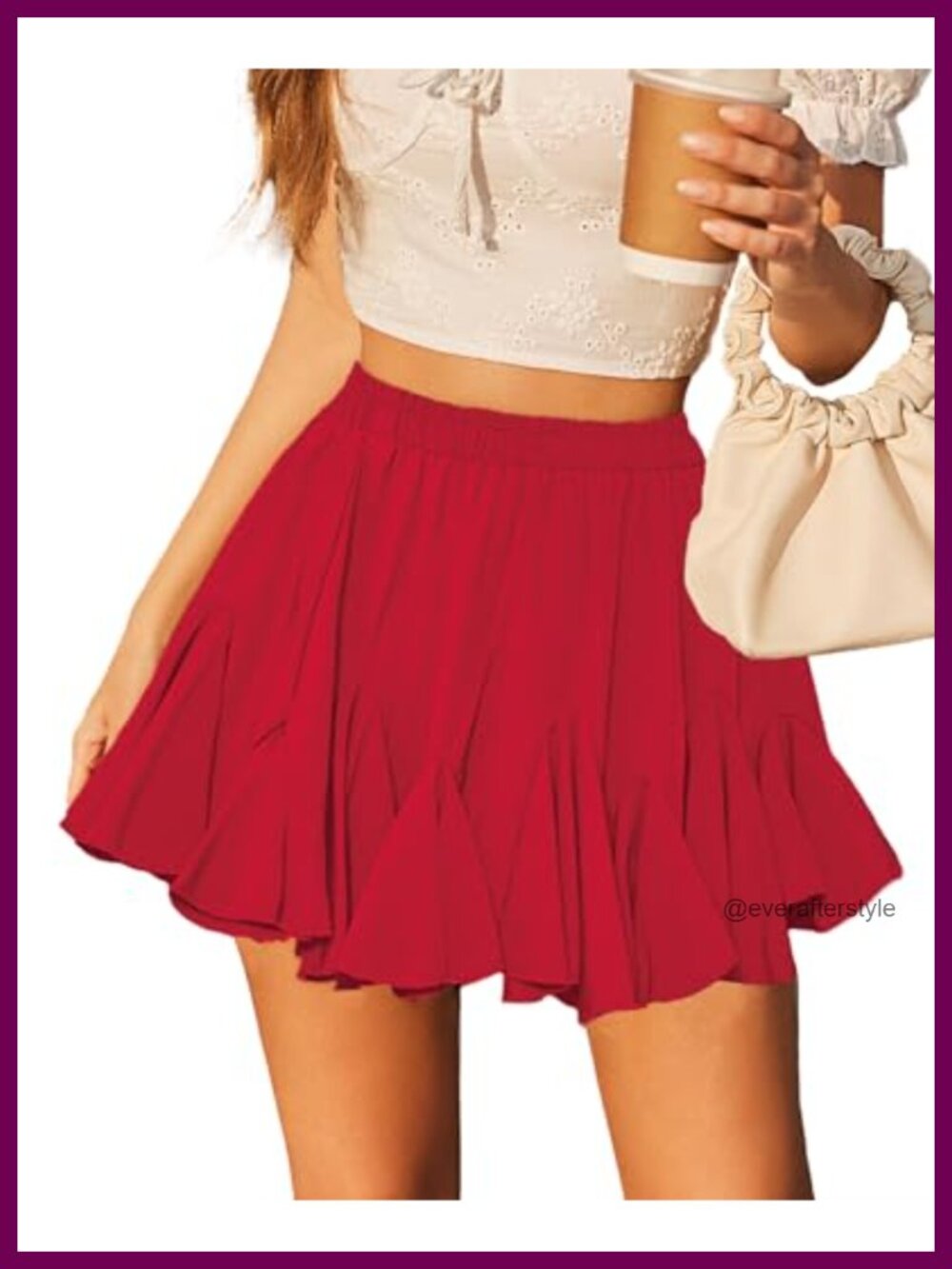 Pleated Ruffle Mini Skirt Flowy Tennis Rave Outfit